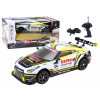 LEAN TOYS RC športové auto 1:16 Drift s vymeniteľnými kolesami, biele a žlté
