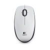 Logitech B100 - káblová optická myš, USB - biela 910-003360