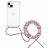 FIXED Pure Neck transparentný kryt so šnúrkou pre iPhone 15 Plus - ružový FIXPUN-1201-PI - možnosť vrátiť tovar ZADARMO do 30tich dní
