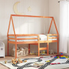 zahrada-XL Strecha na detskú posteľ voskovohnedá 199x95,5x88 cm borovica 846954