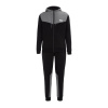 Lonsdale Mens Tracksuit Black/Grey S