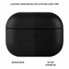 FIXED Kožené puzdro PodsLeather s podporou MagSafe pre Apple AirPods Pro 2/Pro 2 (USB-C), čierne, FIXLPM-999-BK