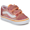 Vans Nízke tenisky Old Skool V SUNRISE GLITTER MULTI/TRUE WHITE Červená
