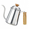 Čajník, kanvica na čaj - Nerezová oceľ kanvice Drevená rukoväť (Čajník, kanvica na čaj - Nerezová oceľ kanvice Drevená rukoväť)