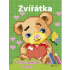 Zvířátka - Pixelové malování s méďou