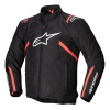 Bunda T-SPS 2 WATERPROOF, ALPINESTARS (čierna/biela/červená fluo, veľ. 2XL)