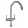 Grohe Atrio - Umývadlová batéria s výpustom a otočným výtokom, veľkosť L, supersteel 21022DC3