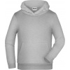 DAIBER JN 796K / Detská mikina s kapucňou - grey heather M