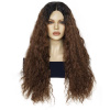 Wigorous Elvina - dlhá lace front ombre hnedá - čierna kučeravá parochňa