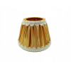 Lampové tienidlo - Lampa retro kužeľa mini ecru/zlato 6x12x10 (Lampa retro kužeľa mini ecru/zlato 6x12x10)