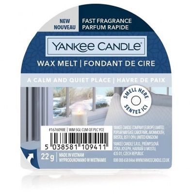 Yankee Candle vonný vosk do aróma lampy A Calm & Quiet Place Pokojné a tiché miesto 22 g
