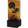 Victoria Sport Monochromatická skleněná trofej na mramorovém podstavci - FOTBALOVÁ KOPAC