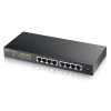 Zyxel GS1900-8HP Riadený L2 Gigabit Ethernet (10/100/1000) Podpora napájania cez Ethernet (PoE) Čierna (GS1900-8HP-EU0102F)