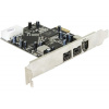 DeLock PCI Express x1 FW A+B 2+1 Port 89153