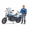 Bruder 62731 BWorld Policajt na motorke Scrambler Ducati