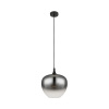 Luster Globo 15548H1 MAXY E27 60 W čierny/dymové sklo