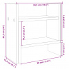vidaXL Organizér na stôl, dub sonoma 34,5x15,5x35,5cm kompozitné drevo - dub sonoma - 204336-137989