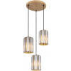 Globo Lighting Run závesné svietidlo 3x60 W dymová 30229346