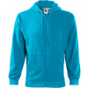 Malfini Trendy Zipper Pánska mikina 410 tyrkysová XL