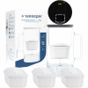 Sklenená filtračná kanvica Wessper Aquamax s LED počítadlom 3,3 + 10x Filter