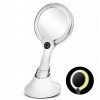 Zrkadlová kozmetická lampa. obojstranný 1x / 5x (Zrkadlová kozmetická lampa. obojstranný 1x / 5x)