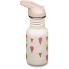 Detská nerezová fľaša Klean Kanteen Kid Classic Narrow 12oz (w/Flip Seal Sport Cap) - ice cream 355 ml uni