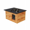 BÚDA PRE MAČKY DOMČEK ZATEPLENÁ DREVENÁ BÚDKA
