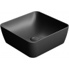 GSI SAND keramické umývadlo na dosku 38x38 cm, čierna matná 903826