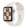 Apple Watch SE GPS 44mm Starlight Aluminium Case with Starlight Sport Band - M/L