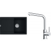 Franke SET G259 MČ 114.0700.720 - Set drez MRG 611 matná čierna + batéria FS 3230.031 chróm