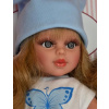 Asivil Realistická bábika Sabrina, 40cm v modrom