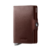 Dvojité puzdro na karty SECRID PREMIUM Twinwallet Dusk Dark Brown tmavo hnedé
