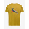 Tričko s potlačou La Sportiva Mantra T-Shirt - savana/mountain red
