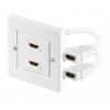 PREMIUMCORD Zásuvka HDMI zásuvka v panelu 2x HDMI A - HDMI A Female/Female kphdmz02