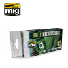 AMMO by MIG Jimenez Sada akrylových farieb Ammo Acrylic Colors - Green Mecha Colors 6x17ml