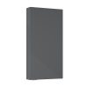 Universal Univerzálna bočná horná skrinka SLIM 40 cm 40 x 80 x 12,6 cm antracit lesklá UN8320