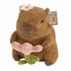 Pluszowa Kapibara z kwiatem 27cm (Hra)
