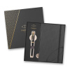 PARKER IM Premium Black GT roller s vrchnáčikom + sivý zápisník v darčekovej krabičke
