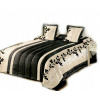 Prikrývka na posteľ - Bedspread elana2_pl 220 x 200 cm viacfarebná (200x220 saténová posteľná posteľná posteľ pre posteľ 10203 čierna)