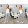 Fashionweek Dámske štýlové tepláky s vreckami BAGGY Boyfriend MF681 Farba: Šedá, Veľkosť: L/XL