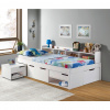 MID.YOU POSTEĽ S ÚLOŽNÝM PRIESTOROM, 90/200 cm biela - Online Only detský nábytok - 002547000201