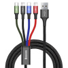 BASEUS CA1T4-A01 Fast 4in1 2x Lightning, USB-C, MicroUSB 3.5A, 1,2m