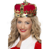 Koruna kráľovnej - TUDOR CROWN - zlatá s farebnými kameňmi