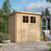 Timbela Drevený záhradný domček M311F+M311G s podlahou, so zámkom, 118 x 188 cm