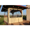 Terasová clona Sun Shade PVC 100x100 cm priehľadná