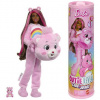 Mattel Barbie CUTIE REVEAL BARBIE A PÉČE MACKO - RUŽOVÁ