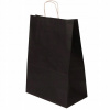 Papierové tašky Allbag 30x17x42,5cm s krúteným uchom ČIERNE 25 ks