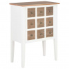 zahrada-XL Komoda biela 54x30x80 cm masívne drevo 280075