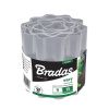Okraj trávnika BRADAS WAVY LIGHT GREY 10 cm x 9 m
