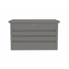 Záhradný box G21 Denver 280 L, metalický šedý plechový